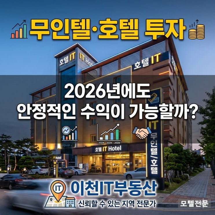  2026년 전국 숙박업소(모텔·무인텔) 시장 동향 및 매매 가격 분석