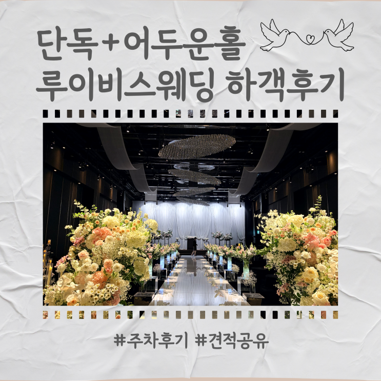  서울 어두운 단독홀 추천 루이비스웨딩 중구점 하객 후기 및 견적공유