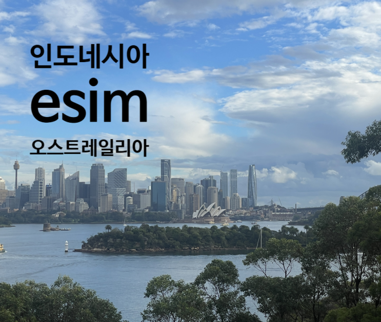  인도네시아 발리, 호주 시드니 여행 esim 미리 준비하기