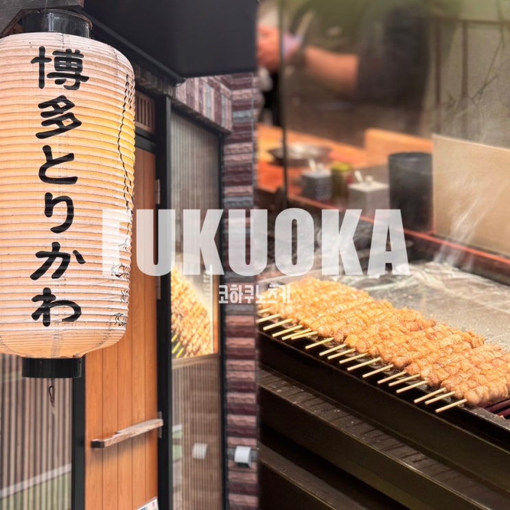  후쿠오카 야쿠인 야키토리 맛집 '코하쿠노츠키 Kohakunotsuki’ (예약, 메뉴)