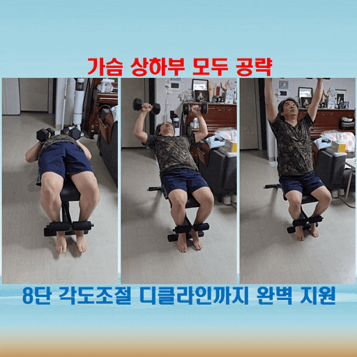  헬스벤치 각도조절로 완성한 가슴운동 루틴