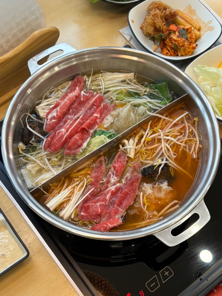  달서구 무한리필 샤브샤브 샤브인정 주말 런치 맛집 (주차 정보) 놀이방