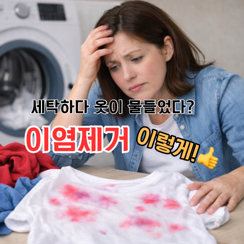 세탁하다 물들었을 때? 색옷 흰옷 이염 제거 방법 총정리