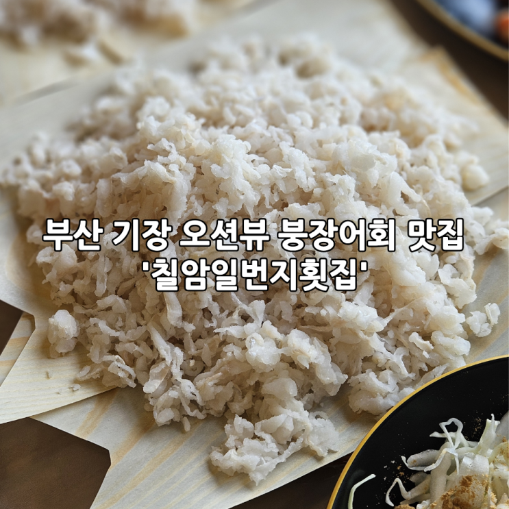  부산 기장 오션뷰 붕장어회 맛집 '칠암일번지횟집', 나만의 또간집