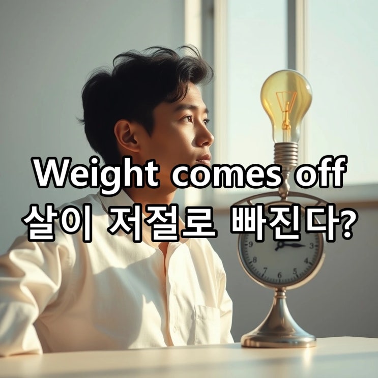  'lose weight' vs 'weight comes off', '살을 빼다'와 '살이 빠지다'의 결정적 차이 (뉘앙스 한 끗!)