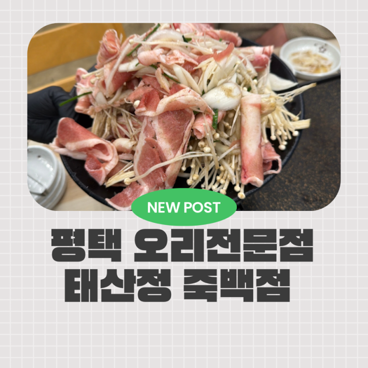  평택 오리맛집 태산정 산더미오리 푸짐한 가족외식 추천 평택 죽백동 맛집