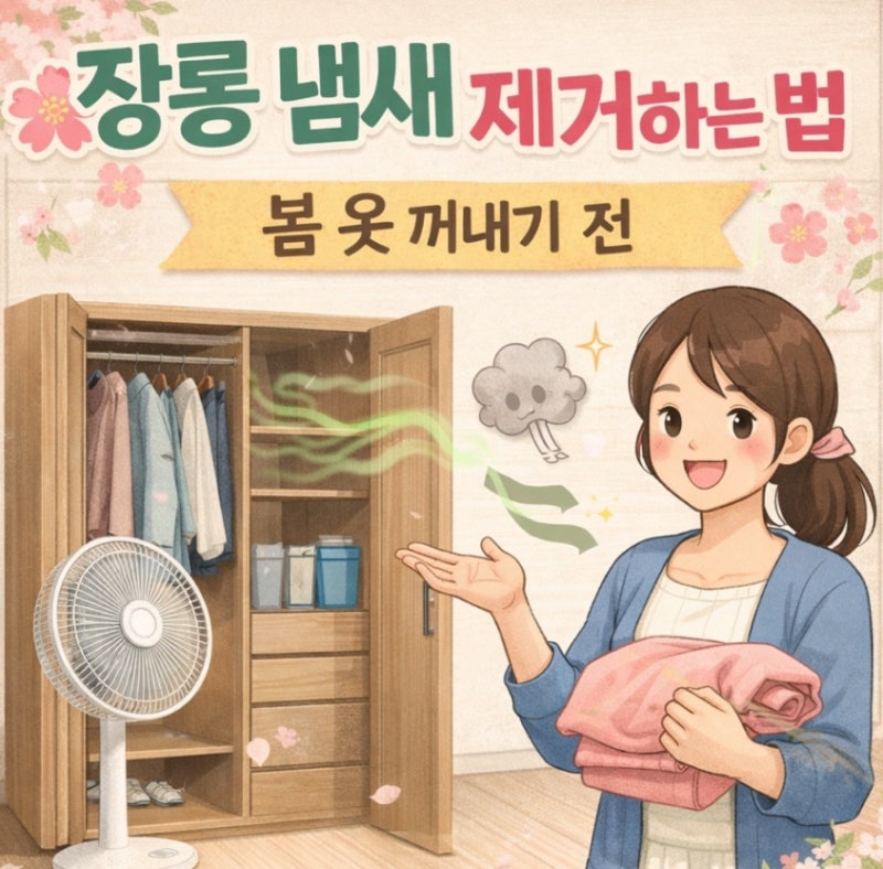 장롱 냄새 제거하는 법
