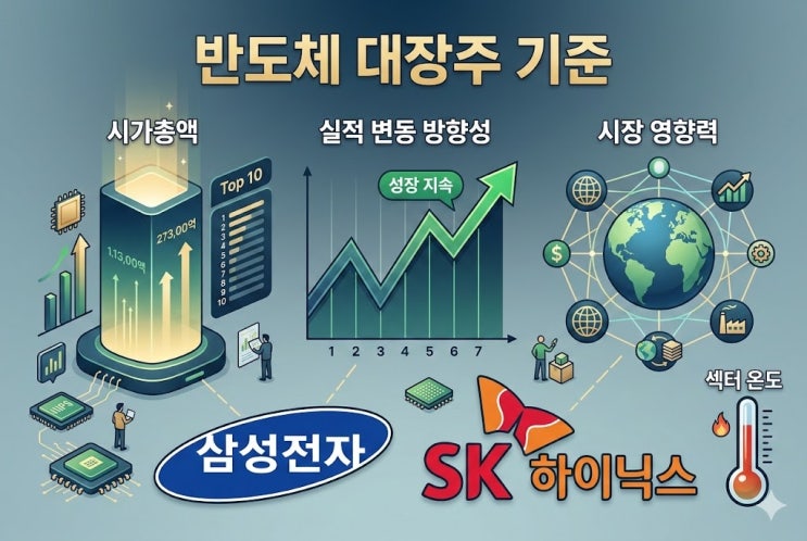  반도체 대장주와 주가, 이렇게 보니까 기준이 보이더라고요