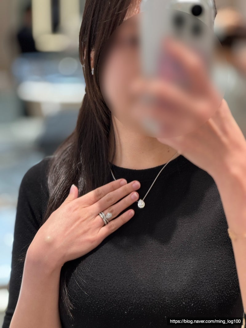 [구경로그] 화골 다이아 페어컷 목걸이를 찾아서 : 그라프 아이콘 페어 쉐이프 다이아몬트 펜....