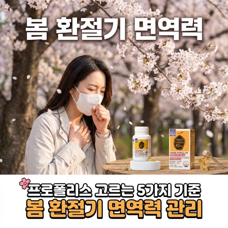   프로폴리스 고르는 5가지 기준 | 봄 환절기 면역력 관리
