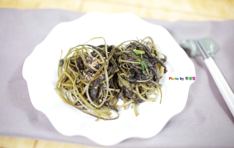 말린 취나물볶음 만드는 법, 쓴맛 없이 부드럽게 삶는 법 건취나물볶음