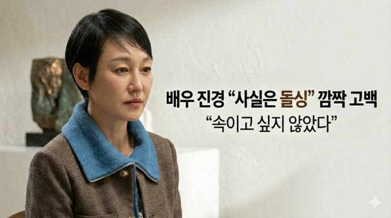 배우 진경 "사실은 돌싱" 깜짝 고백 뒤에 숨겨진 진심..."속이고 싶지 않았다"