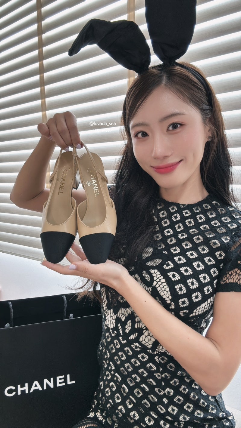 샤넬 슬링백 미들힐 가격 봄 구두 추천 & 착용샷 !