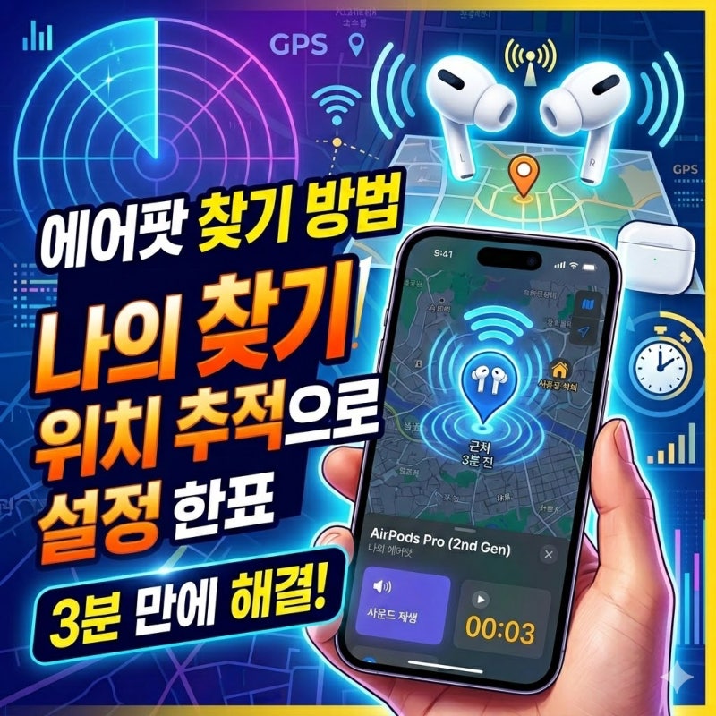 에어팟 찾기 방법 나의 찾기 위치 추적 설정으로 3분 만에 해결