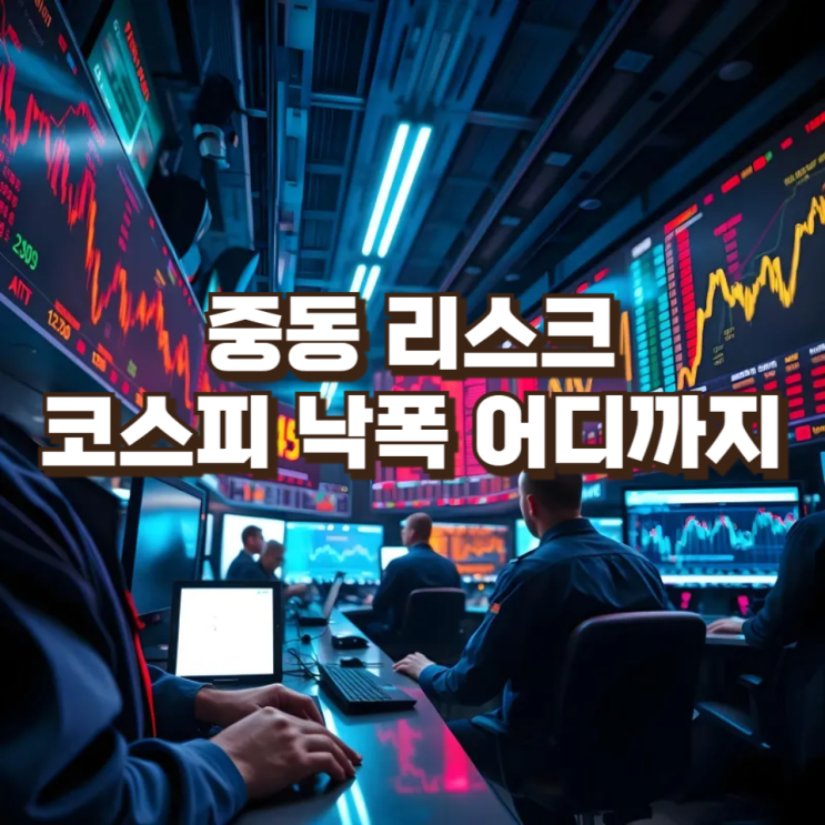  중동 리스크발 리스크오프 체인, 코스피 낙폭 어디까지 열려 있나?
