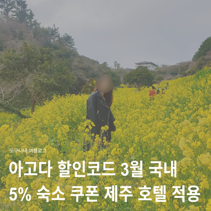  아고다 할인코드 3월 국내 숙소 쿠폰 5% + 제주 호텔 예약 적용 후기