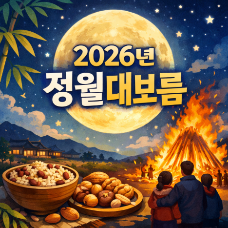  정월대보름 2026 언제고 뭐 먹고 어떻게 보내야 할까? 오곡밥/부럼/달집태우기까지 정리