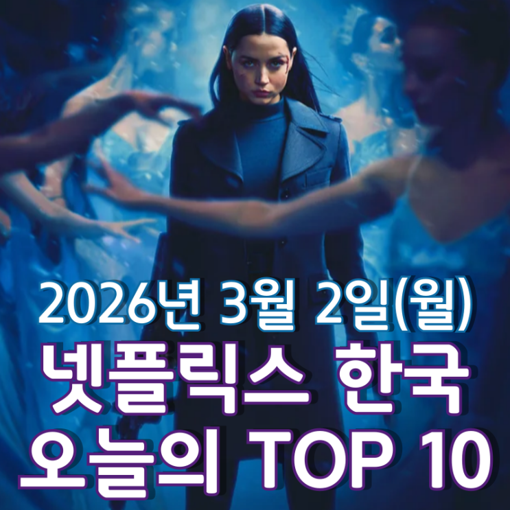  [3월 2일] 넷플릭스 한국 TOP 10 - 존 윅 유니버스의 '발레리나' 정상 등극