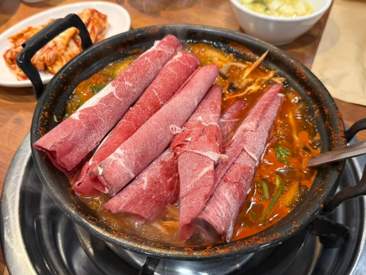  구월동 샤브샤브 맛집 예술회관역 얼큰한 방이샤브칼국수