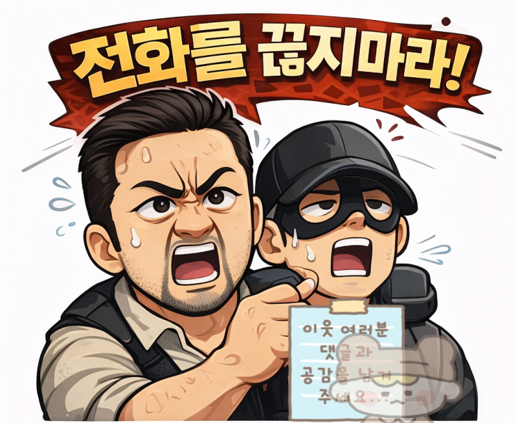  보이스피싱범이 전화를 끊지 않는 이유, 그리고 공장초기화