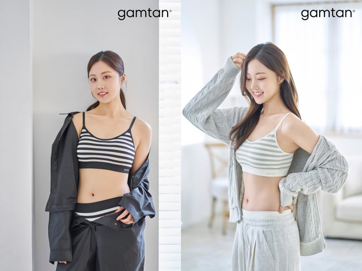  그리티 '감탄(gamtan)', '스트라이프'  '아웃밴드' 브라 · 팬티 출시