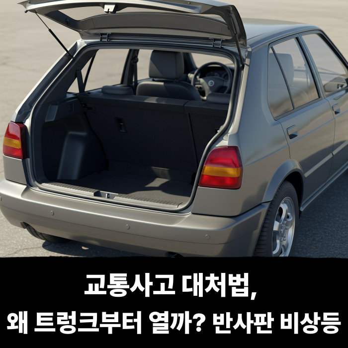  교통사고 대처법, 왜 트렁크부터 열까? 반사판 비상등 숨겨진 기능