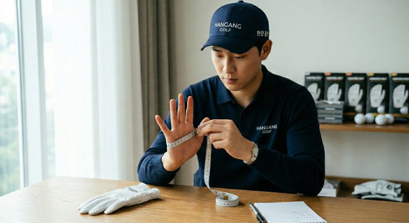골프 장갑 사이즈 재는 법 완벽 가이드, 양피VS 합성피 소재 차이 비교l한강골프