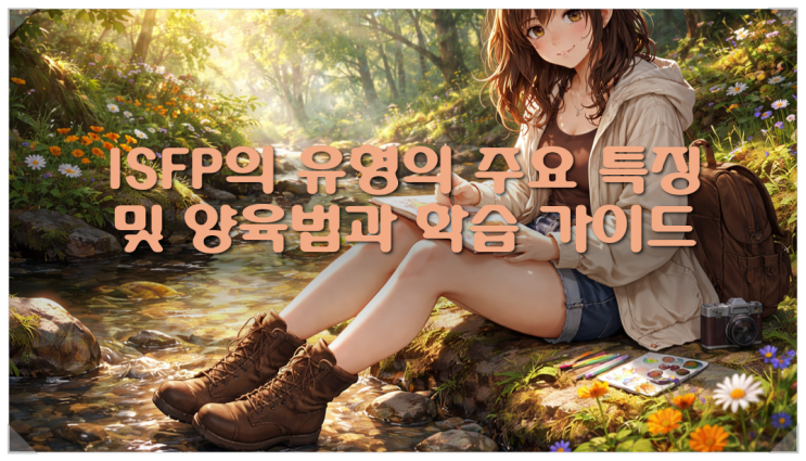  ISFP의 유형의 주요 특징 및 양육법과 학습 가이드
