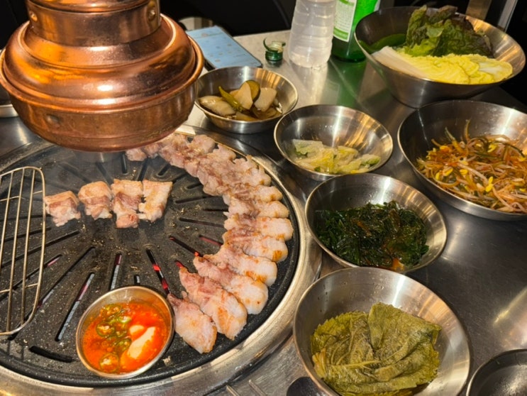  첨단 웨이팅 맛집 '한점' 꽃삼겹살 항정살 재방문 후기