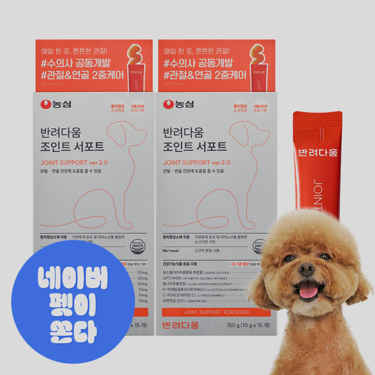  강아지 관절 영양제 추천 BEST 4  슬개골부터 관절염까지 케어