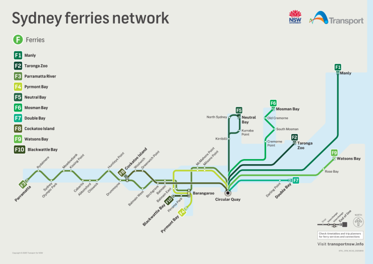  Sydney Ferries Network