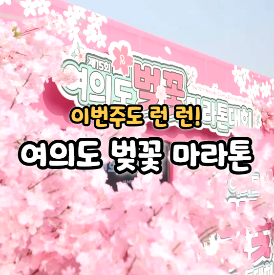  제16회 여의도 벚꽃 마라톤 대회 집결장소 및 코스 기념품 정보