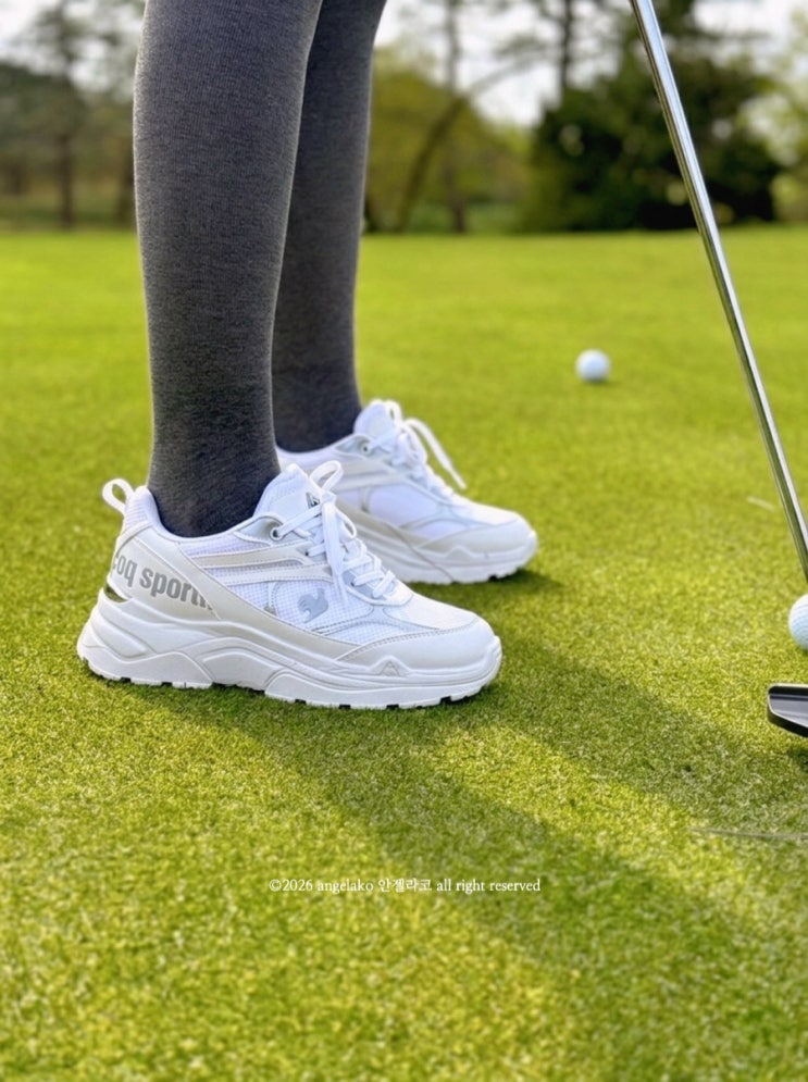  르꼬끄골프 2026 신제품 NEW BIRKIE 5cm 키높이 여성 골프화 추천 골프패션 완성템!