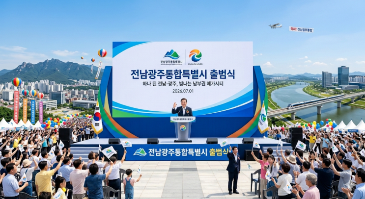  [2026년 최신] 전남 광주 통합특별시 특별법 국회 통과! 경제적 효과와 증시 수혜주  분석
