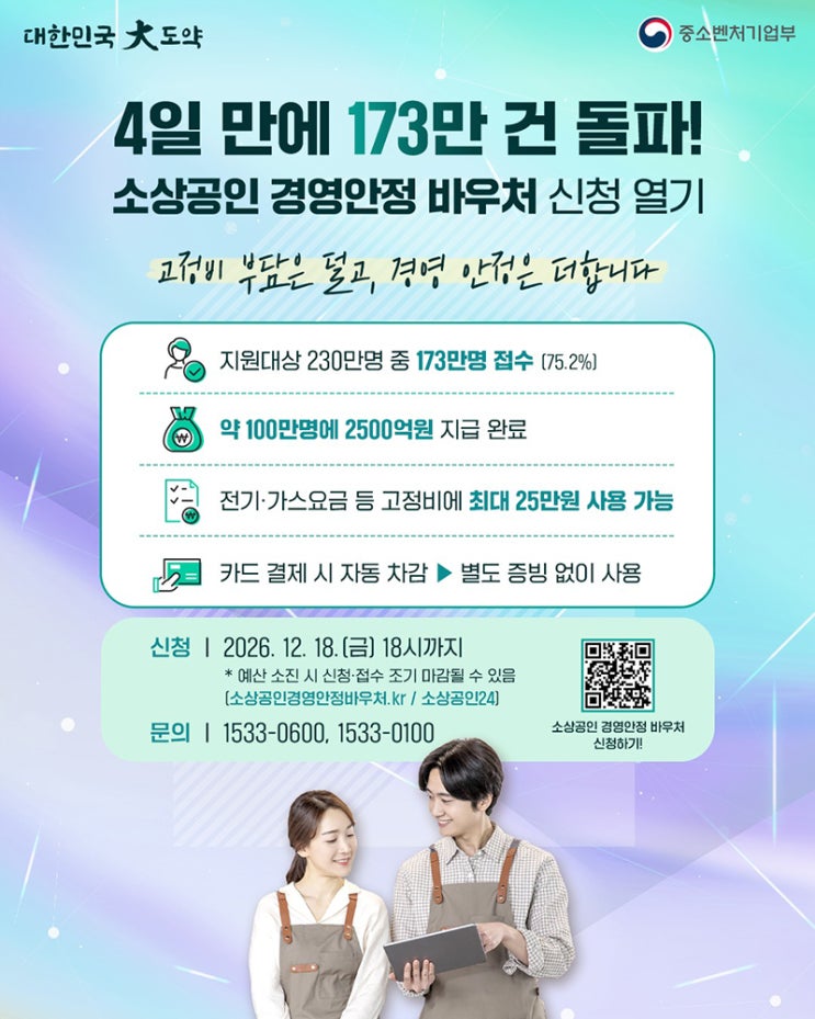  소상공인이라면 무.조.건 신청해야하는 경영안정 바우처!