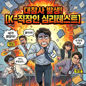  [심리테스트] 대참사 발생! 나의 사내 정치 생존력은 몇 점?  (긴급 결재 1초 전)