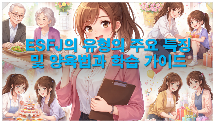  ESFJ의 유형의 주요 특징 및 양육법과 학습 가이드