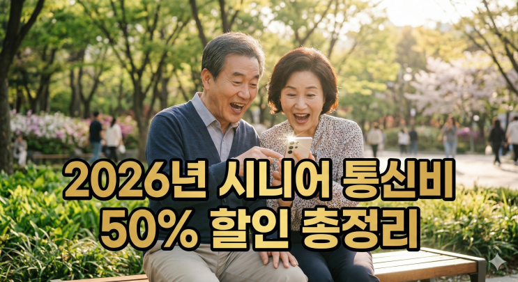  통신비 50% 할인 혜택 총정리: 시니어 '효도 요금제'와 지원금 제대로 받는 법!