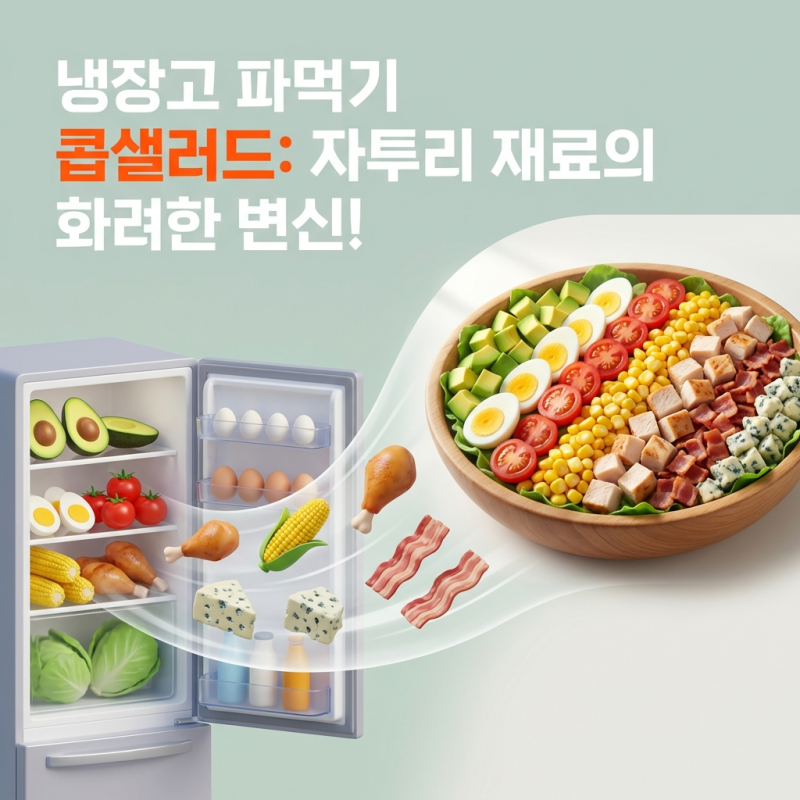 냉장고 파먹기 콥샐러드, 남은 재료로 만드는 근사한 한 끼