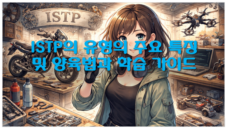  ISTP의 유형의 주요 특징 및 양육법과 학습 가이드