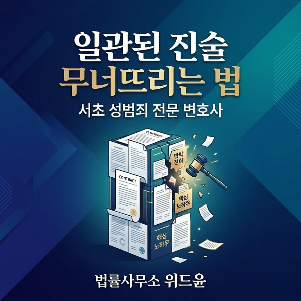 서초성범죄변호사 피해자의 일관된진술 무너뜨리는법