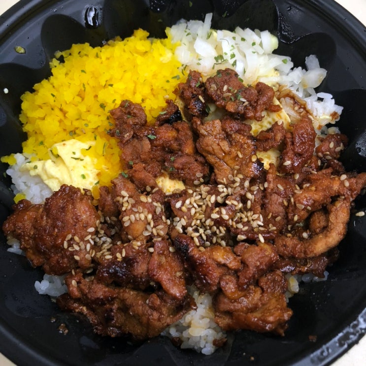  송도 배달 맛집 에그폭탄덮밥 제육덮밥 1인분 주문 가능