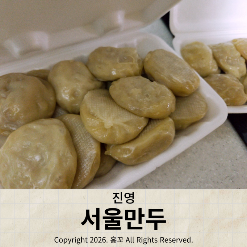 김해 진영 만두 맛집 8년만에 방문, 포장만 가능하다는'서울만두'
