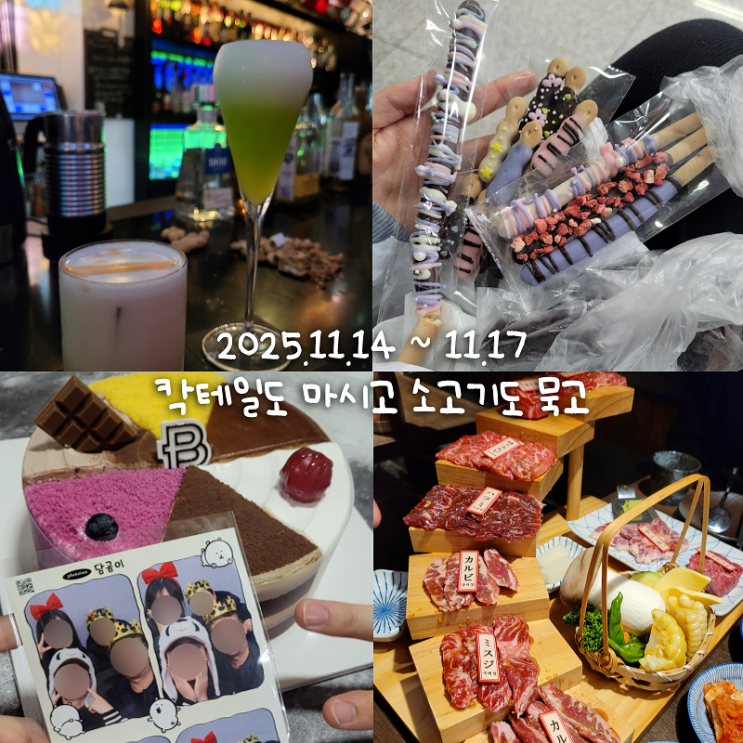  11월일상 5 :: 칵테일도 마시고 빼빼로도 먹고 생파도 하고