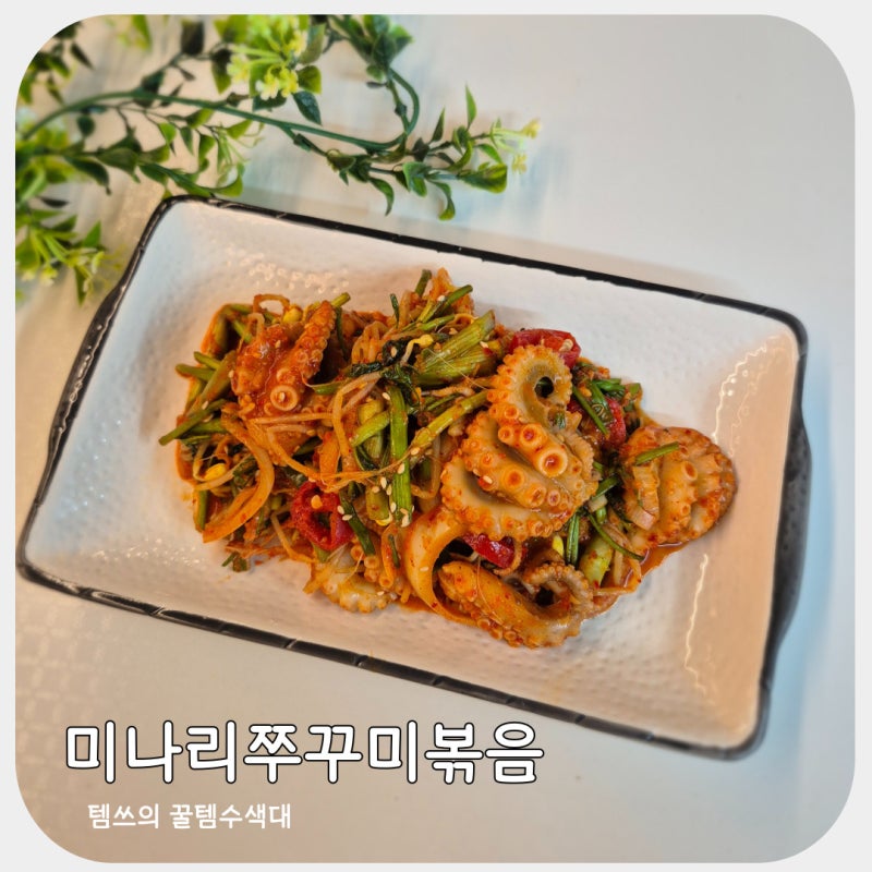 미나리 넣은 쭈꾸미볶음 레시피 쭈꾸미 손질법부터 콩나물 쭈꾸미볶음 만들기