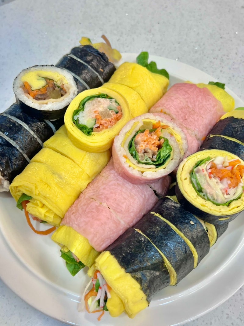 부산구포시장맛집 자동지단기계로 만든 키토김밥 이동규 통통김밥
