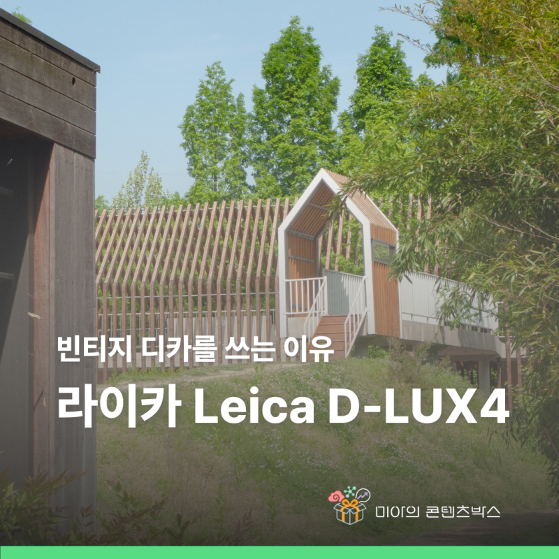 빈티지 디카 라이카 Leica D-LUX4, 현역으로 쓰는 이유