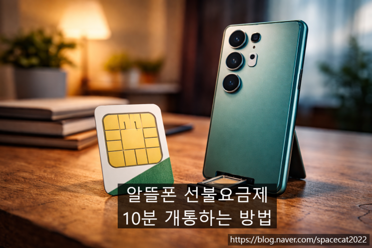  알뜰폰 선불요금제 10분 만에 유심 개통하는 방법