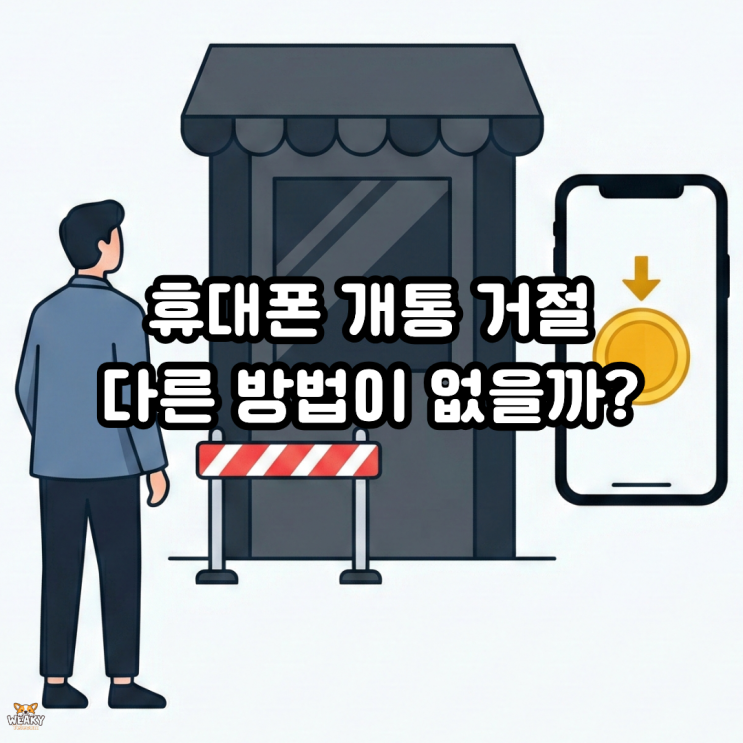  휴대폰 개통이 거절됐다면, 이유부터 확인해야 합니다