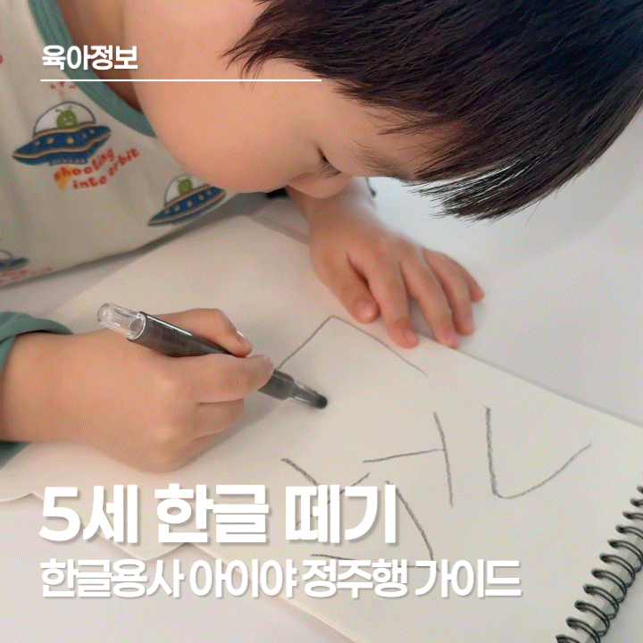  한글용사 아이야 유튜브로 정복하기, 5세 한글 떼기 성공 비결